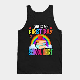 This Is My First Day Of School Back To School Tank Top